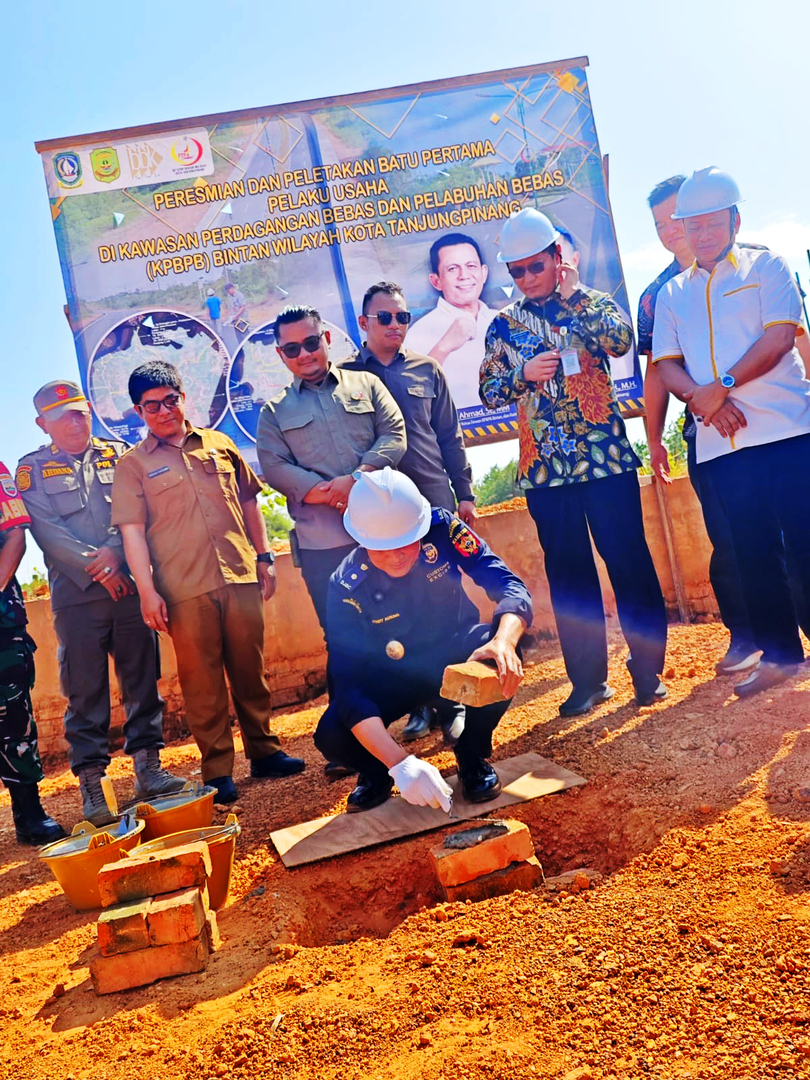 Peresmian Dan Peletakan Batu Pertama Pelaku Usaha di Kawasan Perdagangan Bebas Dan Pelabuhan Bebas (KPBPB) Bintan Wilayah Kota Tanjungpinang
