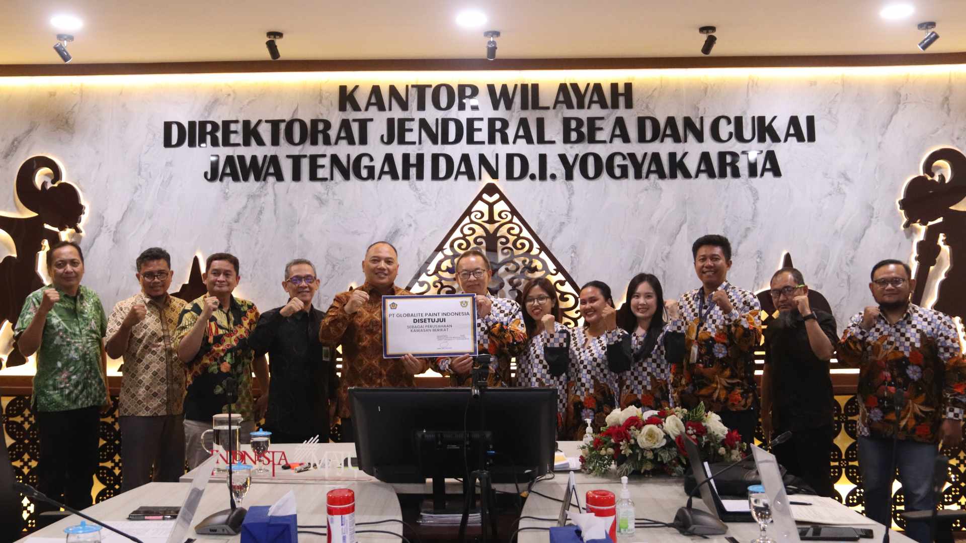 Bea Cukai Jateng DIY Berikan Fasilitas Kawasan Berikat ke PT Globalite Paint Indonesia