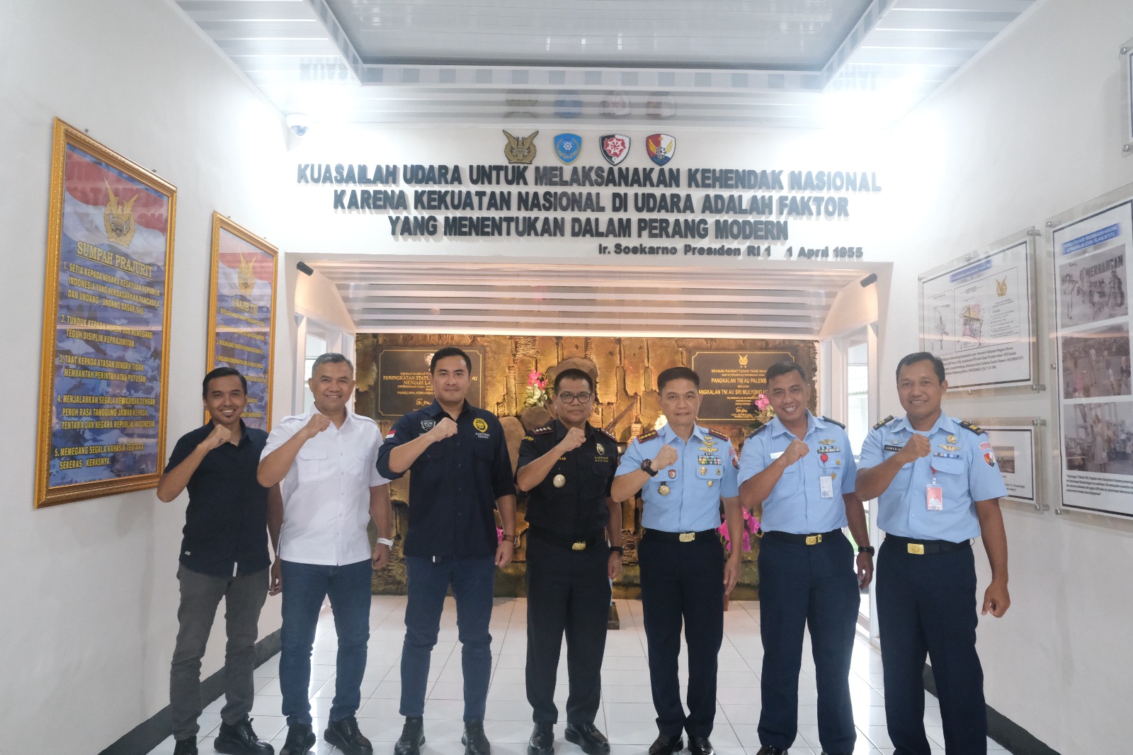 Sinergi Bea Cukai Palembang dan Pangkalan Udara Sri Mulyono Herlambang