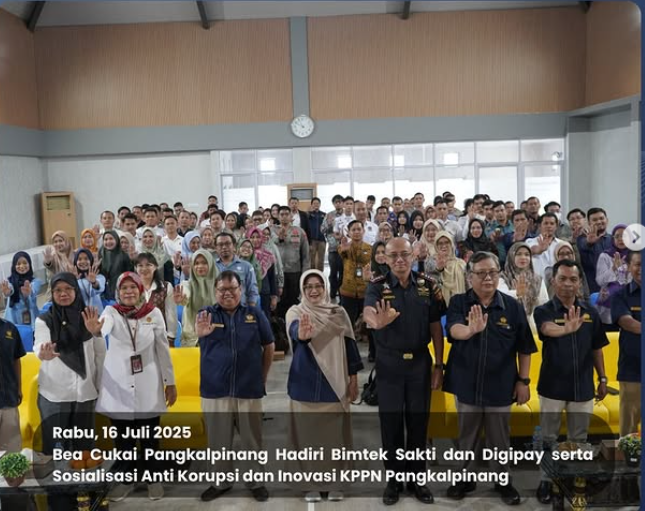 Bea Cukai Pangkalpinang Hadiri Bimtek Sakti dan Digipay serta Sosialisasi Anti Korupsi dan Inovasi KPPN Pangkalpinang