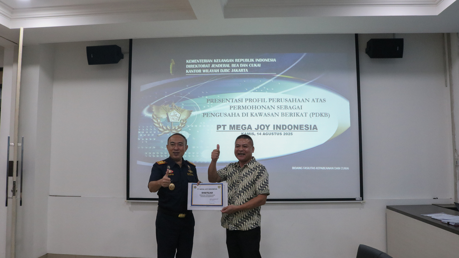 Bea Cukai Kanwil Jakarta Kembali Berikan Izin Kawasan Berikat Hanya Dalam Waktu 1 Jam