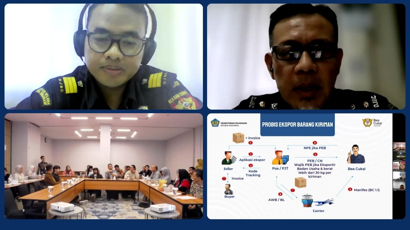 Bea Cukai Cilacap Berbagi Pengalaman di Webinar Ekspor 2025 untuk UMKM Kebumen