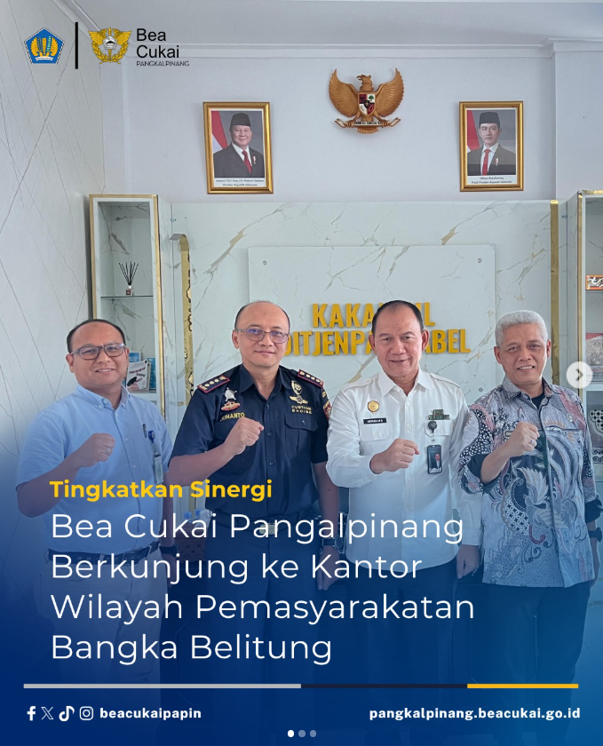 Bea Cukai Pangkalpinang Pererat Sinergi dengan Pemasyarakatan