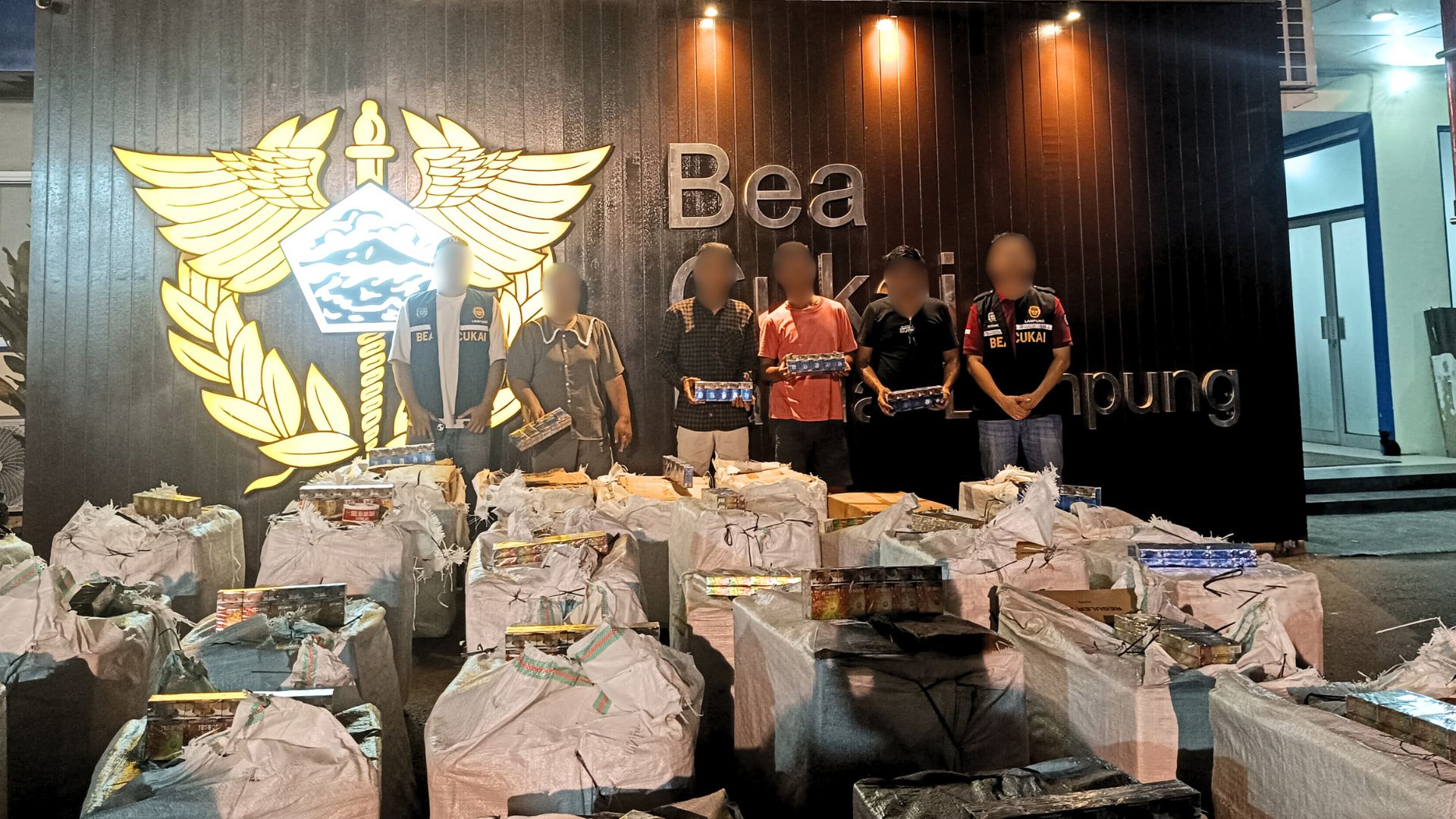 Bea Cukai Lampung Kembali Berhasil Menindak 1,1 Juta Batang Rokok Ilegal