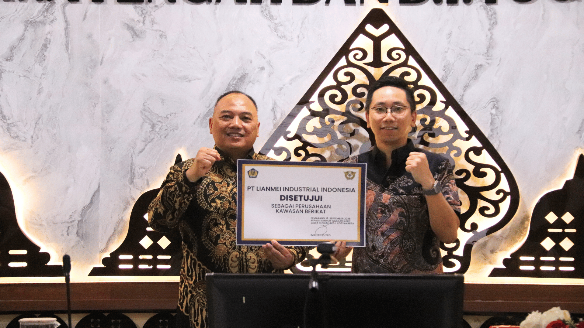 Bea Cukai Beri Fasilitas Kawasan Berikat, Hingga 8000 Lapangan Kerja Baru Tercipta di Sragen Lewat PT Lianmei Industrial Indonesia