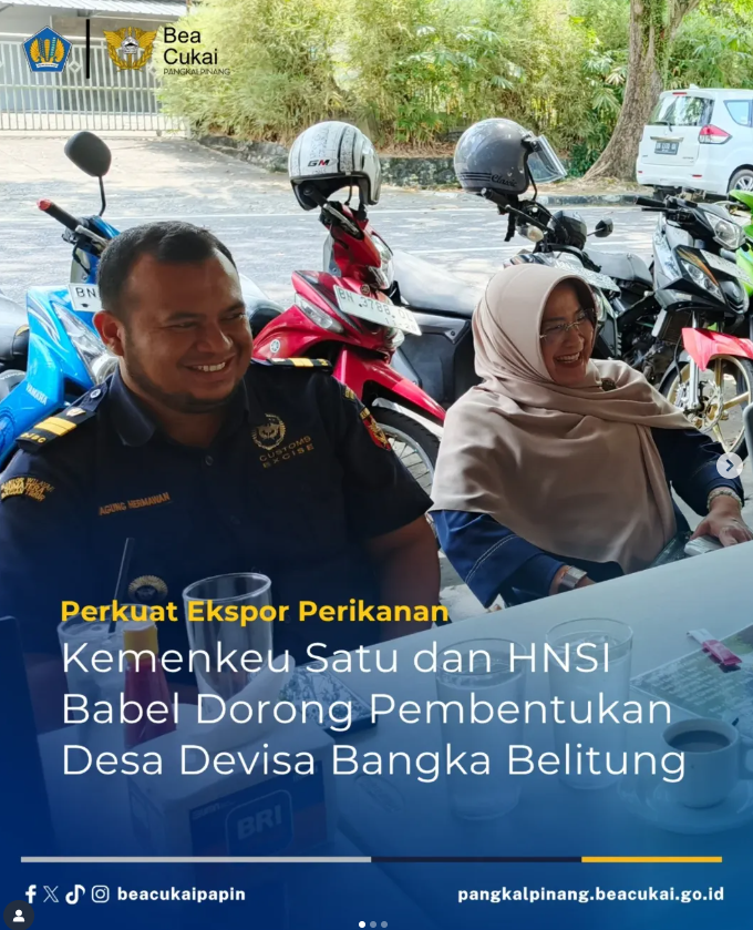 Kemenkeu Satu dan HNSI Babel Dorong Pembentukan Desa Devisa Bangka Belitung