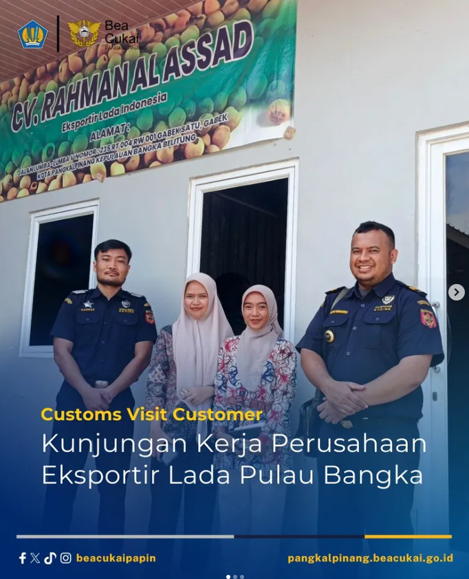 Kunjungan Kerja Perusahaan Eksportir Lada Pulau Bangka