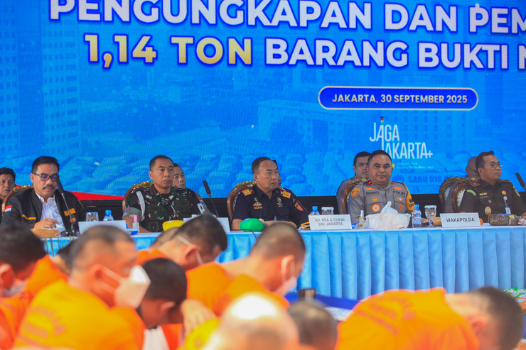 Bea Cukai Kanwil Jakarta Turut Serta dalam Pengungkapan dan Pemusnahan 1,14 Ton Narkoba