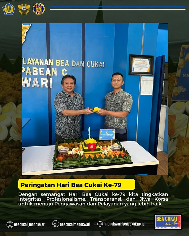 Bea Cukai Manokwari Memperingati Hari Bea Cukai ke-79