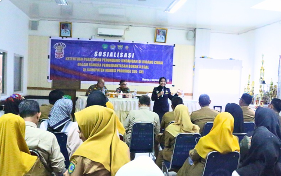 Sosialisasi Ketentuan Cukai Optimalisasi Edukasi Rokok Ilegal dan Pemanfaatan DBHCHT di Kabupaten Maros