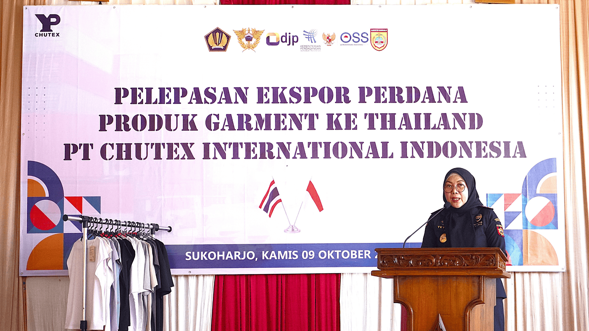 Ekspor Perdana PT Chutex International Indonesia ke Thailand