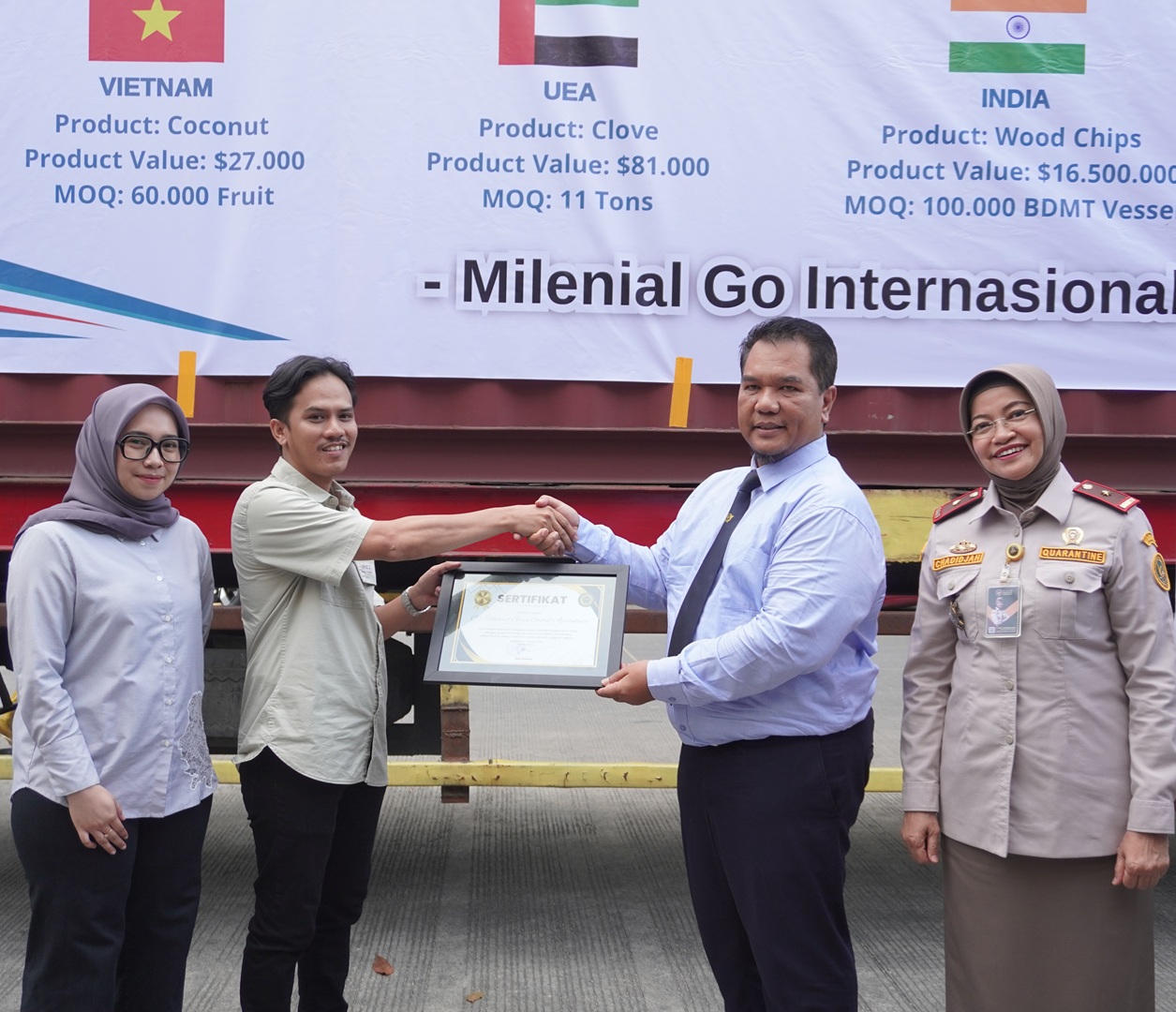 Ekspor Perdana CV Harvest Green Global Agriculture