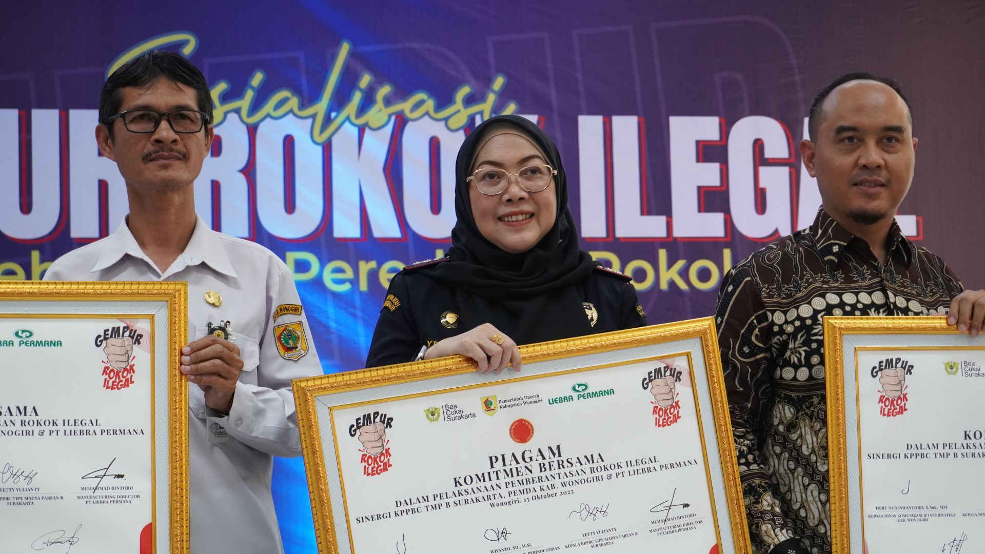 PT Liebra Permana Dukung Gempur Rokok Ilegal