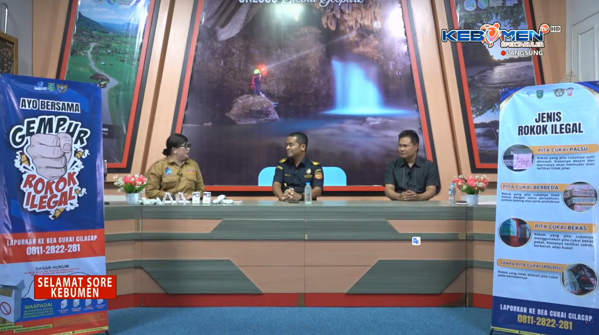 Bea Cukai Cilacap Dorong Legalitas dan Kemandirian UKM Rokok Melalui Talkshow di Kebumen TV
