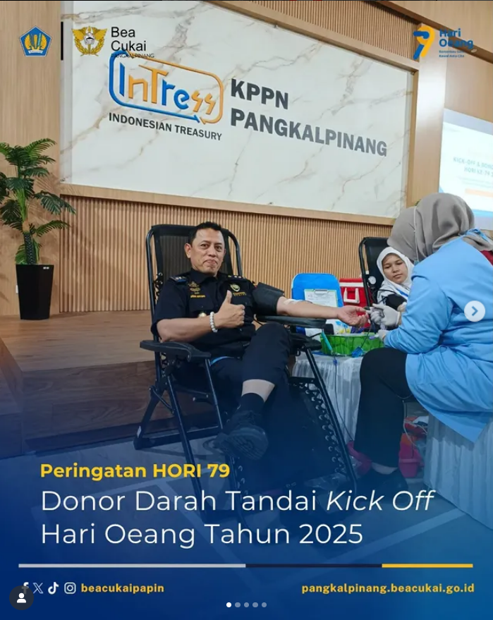 Donor Darah Tandai Kick Off Hari Oeang Tahun 2025