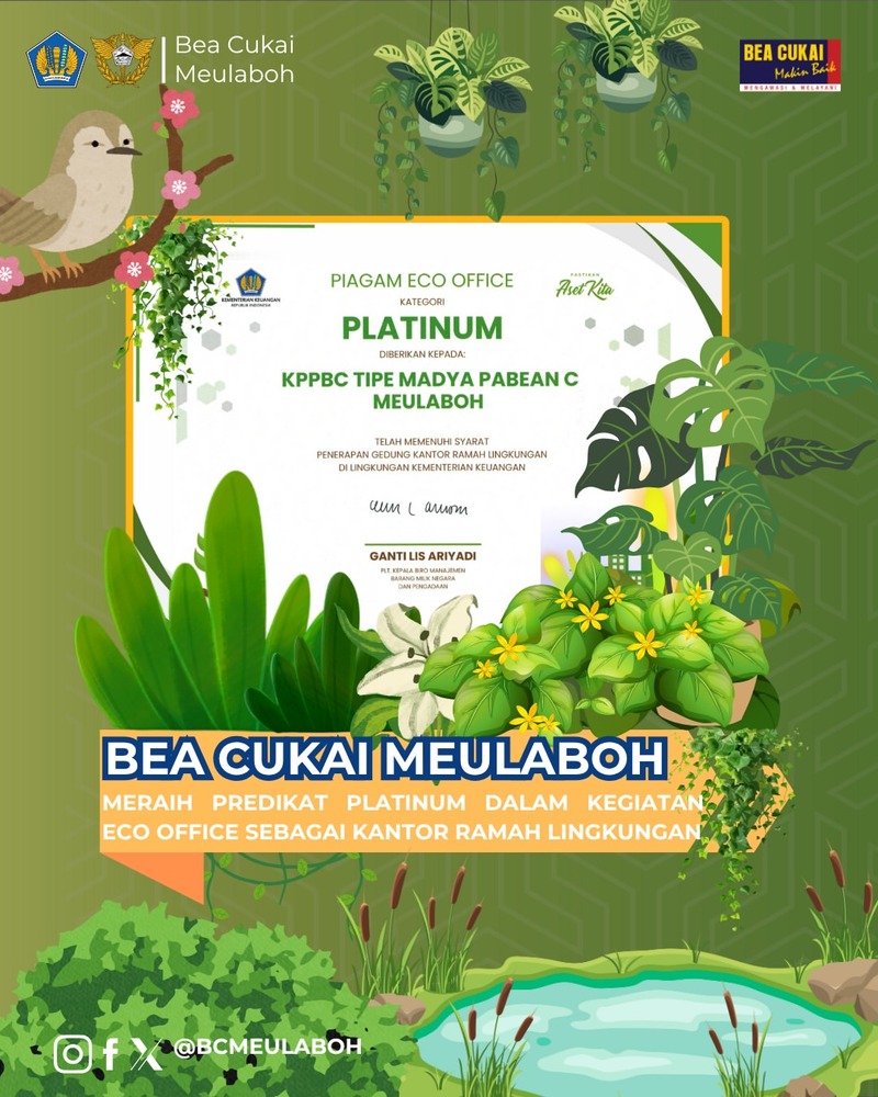 Eco Office di lingkungan Kementerian Keuangan Tahun 2025