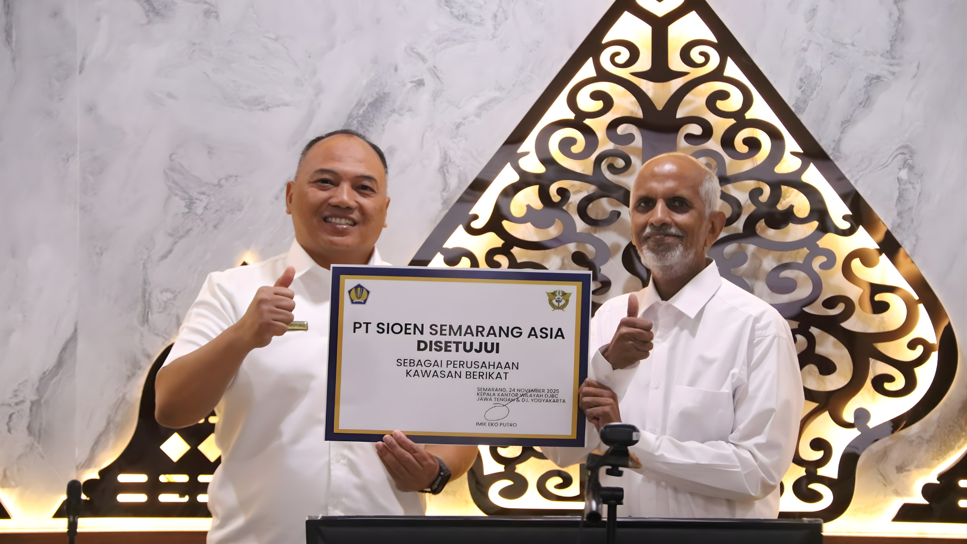 Bea Cukai Jateng DIY Resmikan Kawasan Berikat, Pacu Ekspor Garmen Asli Kendal ke Pasar Global