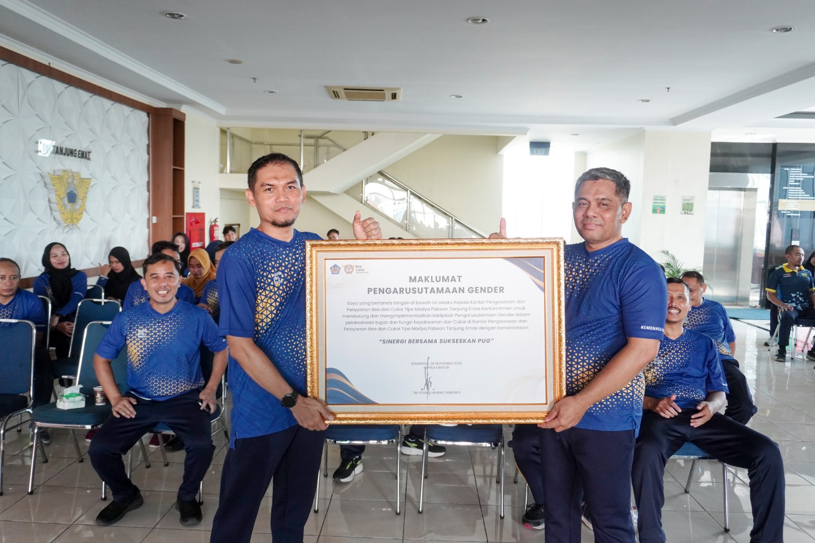 Bea Cukai Tanjung Emas Selenggarakan Selasar: Penandatanganan Komitmen PUG, Sosialisasi Duta Transformasi, dan Perpisahan Pegawai