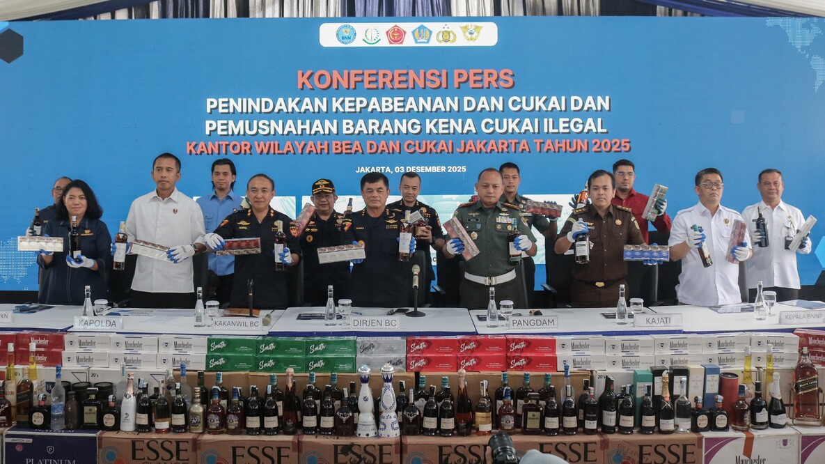 Bea Cukai Kanwil Jakarta Musnahkan Barang Kena Cukai Ilegal Senilai 71,41 Miliar Rupiah