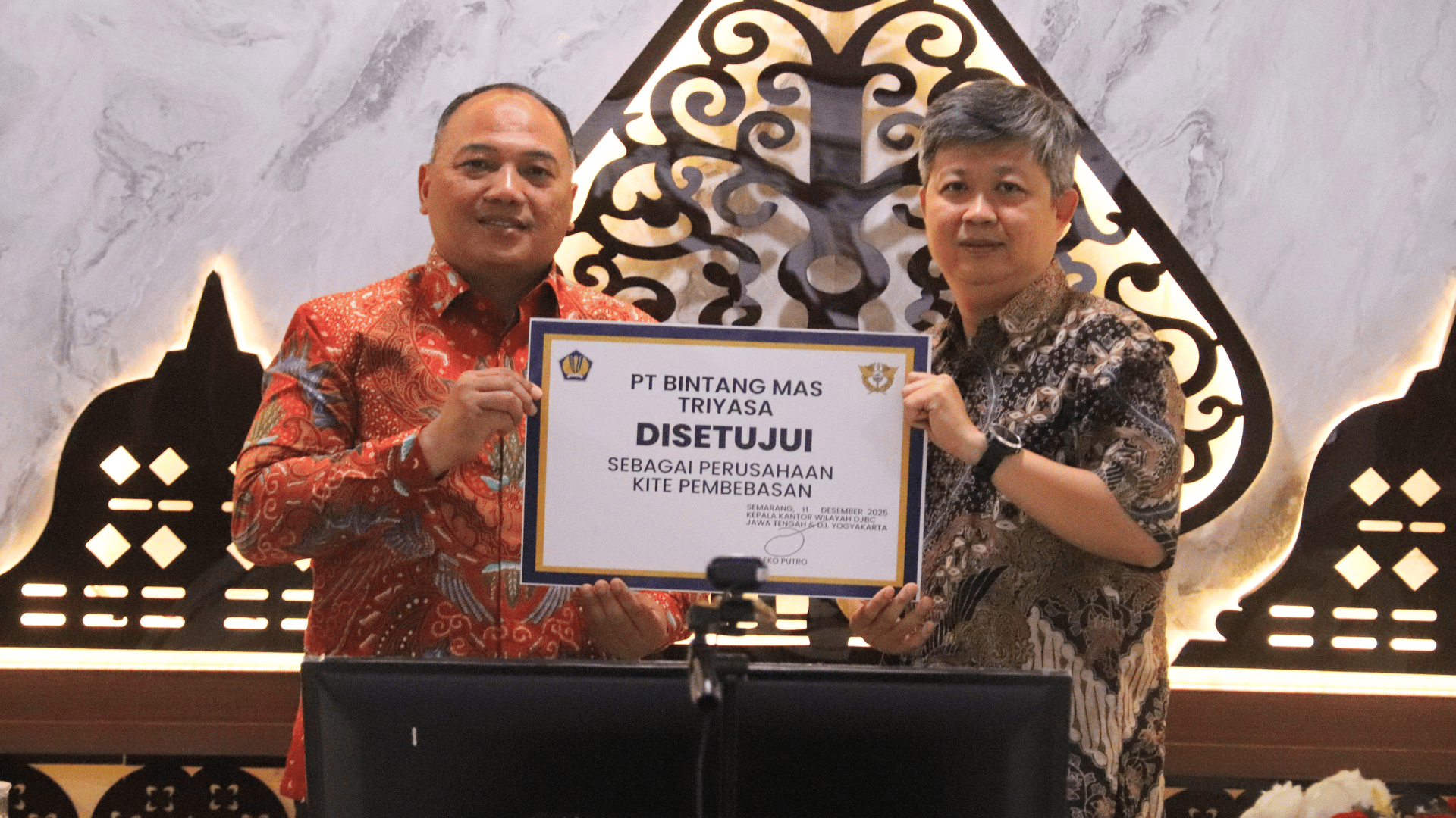 Kuatkan Industri Bulu Mata Palsu Purbalingga, Bea Cukai Resmikan Fasilitas KITE untuk PT Bintang Mas Triyasa