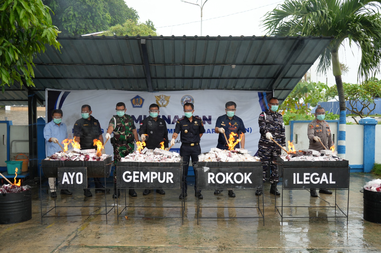 Pemusnahan Barang yang Menjadi Milik Negara (BMMN) KPPBC TMP Tanjung Balai Karimun