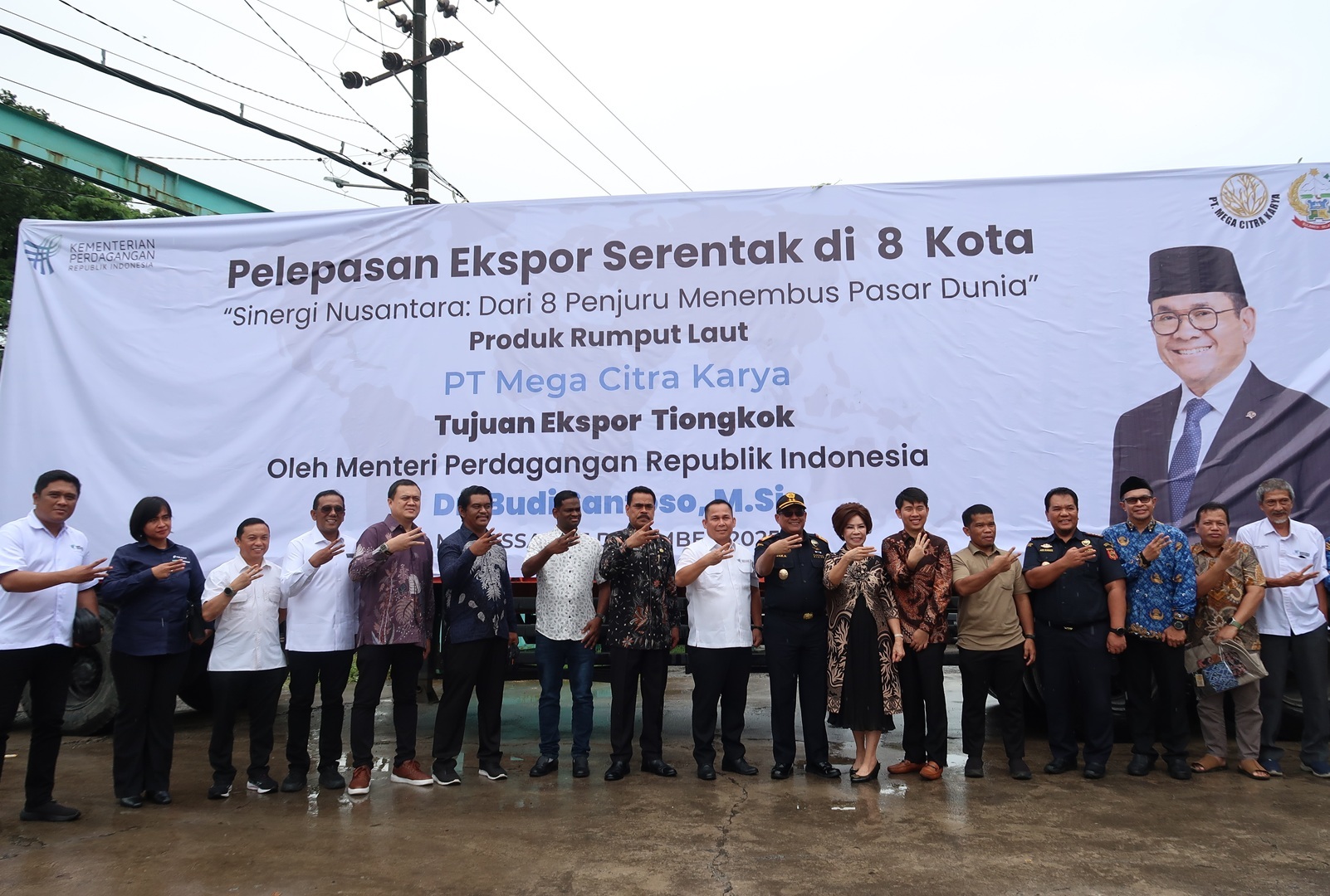 Pelepasan Ekspor Serentak di 8 Kota/Provinsi