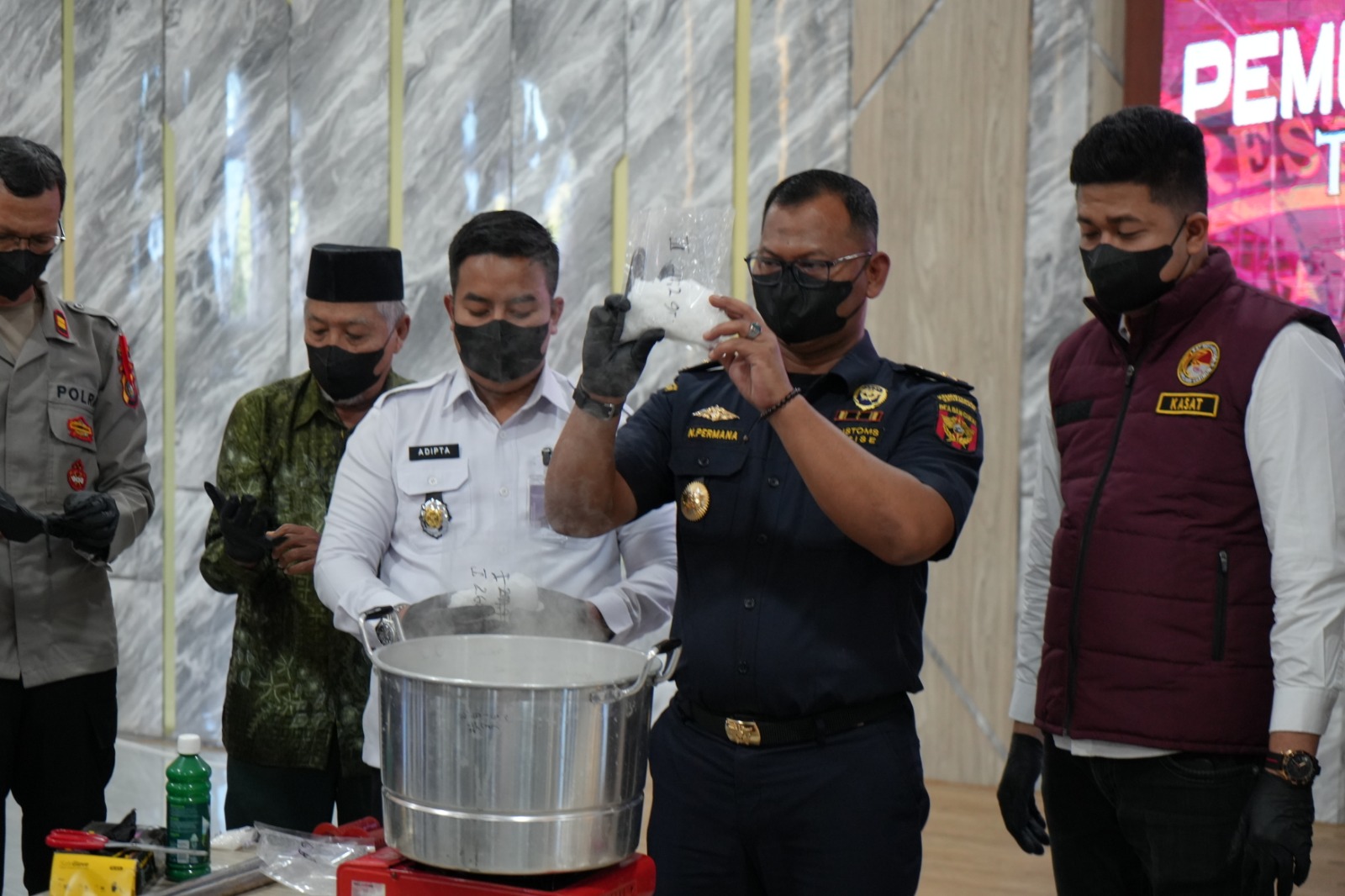 Pemusnahan Narkotika Polres Karimun