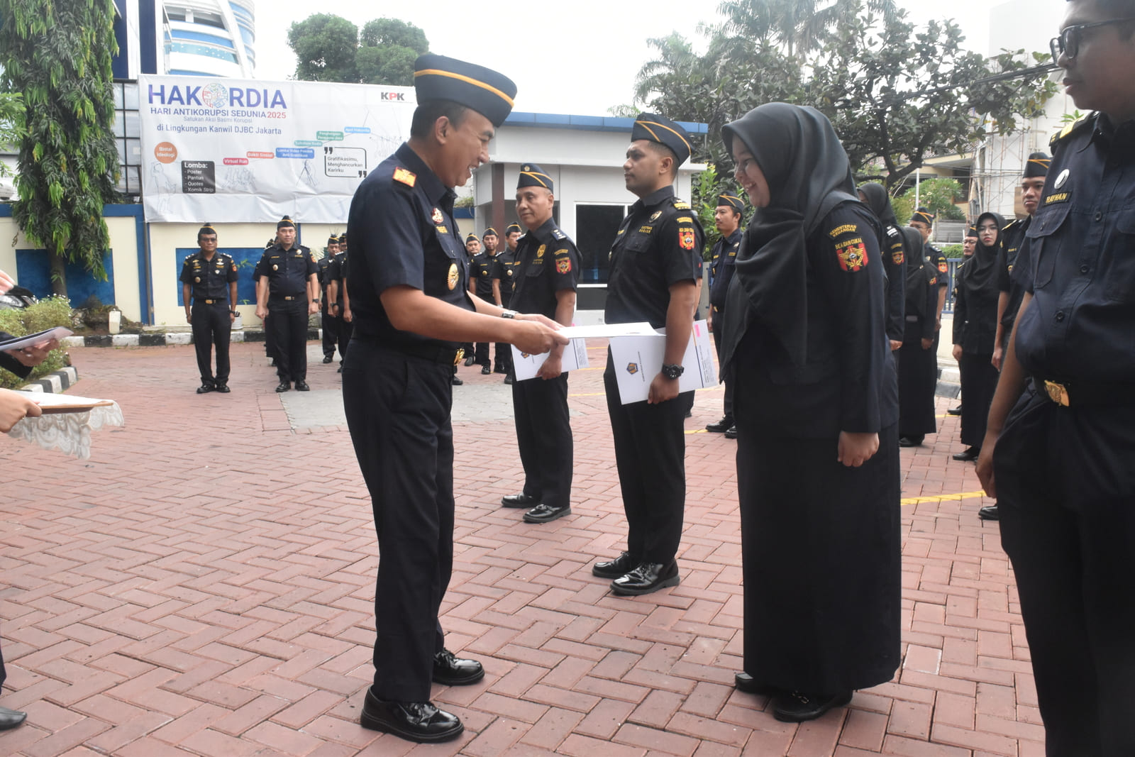 Teguhkan Komitmen Integritas, Bea Cukai Kantor Pos Pasar Baru Gelar Puncak Peringatan HAKORDIA 2025