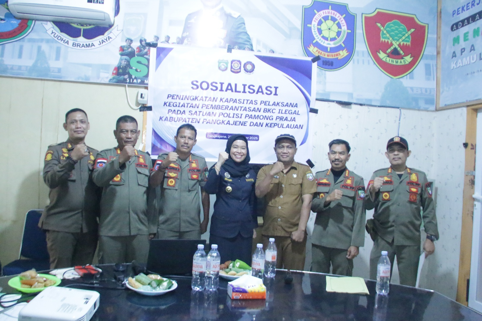 Edukasi Peningkatan Kapasitas Identifikasi Rokok Ilegal Satpol PP Kab. Pangkep