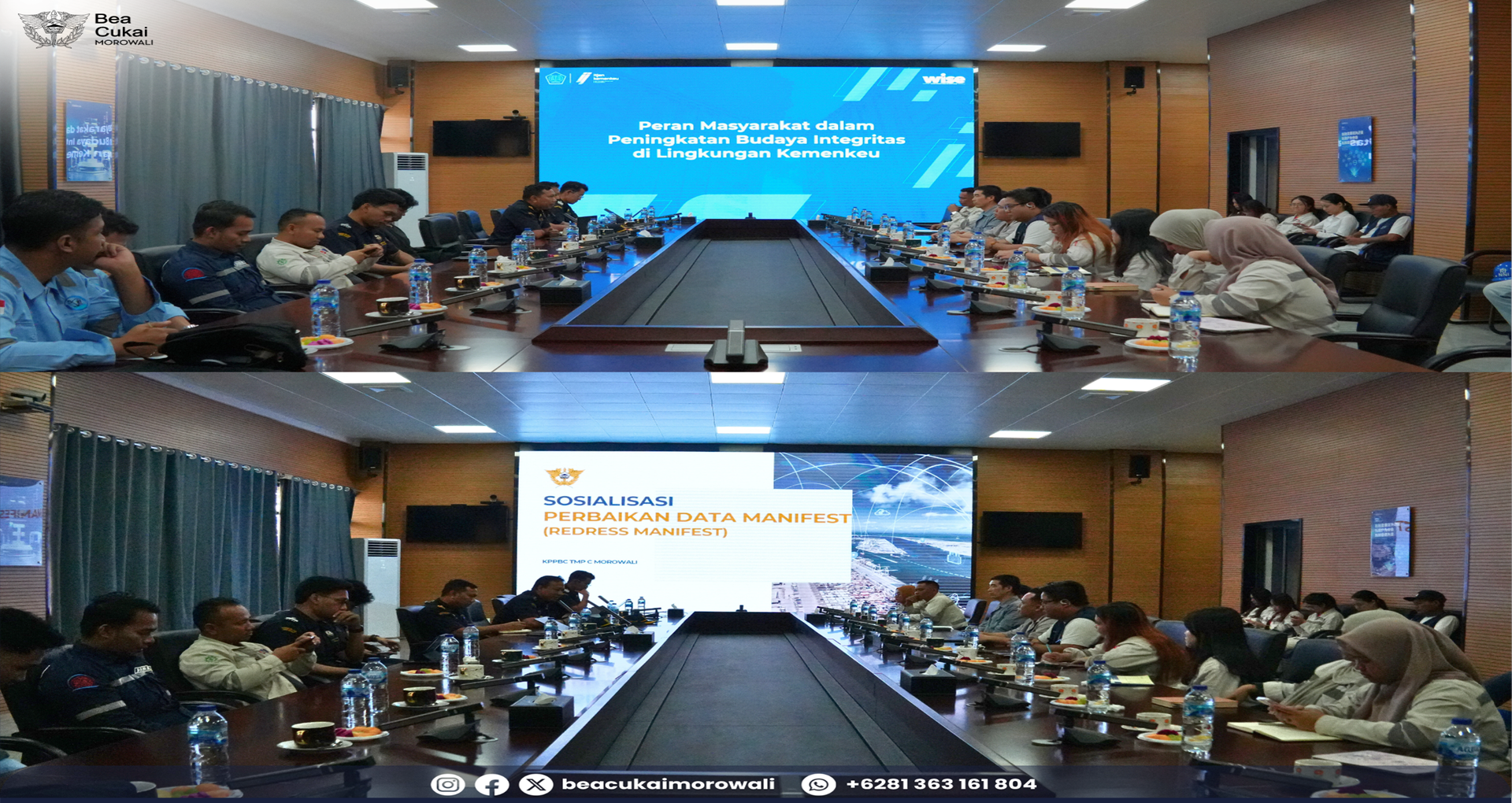 Bea Cukai Morowali Gelar Customs Visit Customer, Tegaskan Komitmen Anti Korupsi dan Tingkatkan Kualitas Pengelolaan Manifest
