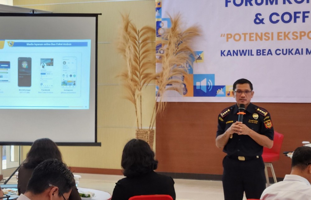 Kanwil Bea Cukai Maluku Bersama Bea Cukai Ambon Gelar Forum Konsultasi Publik dan Coffee Morning: Potensi Ekspor Provinsi Maluku