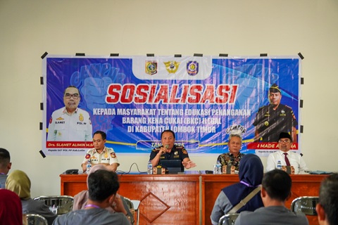 Bea Cukai Mataram Sosialisasikan ketentuan Cukai kepada Pengusaha di Bidang Cukai dan Kunjungi Pembangunan APHT di Lombok Tengah