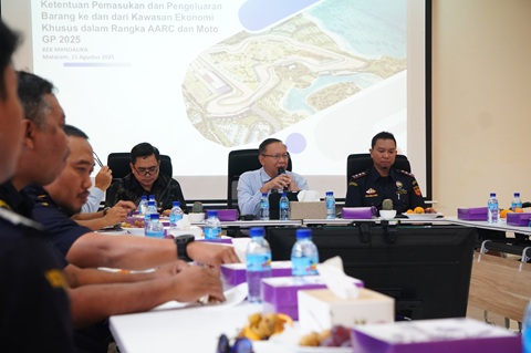 Bea Cukai Bersinergi Dengan Stakeholder Terkait, Siapkan Event Internasional di KEK Mandalika