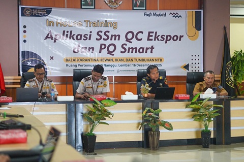 Bea Cukai Mataram Sosialisasikan Aplikasi SSm Ekspor Kepada Pegawai BKHIT dan Pelaku Usaha Ekspor