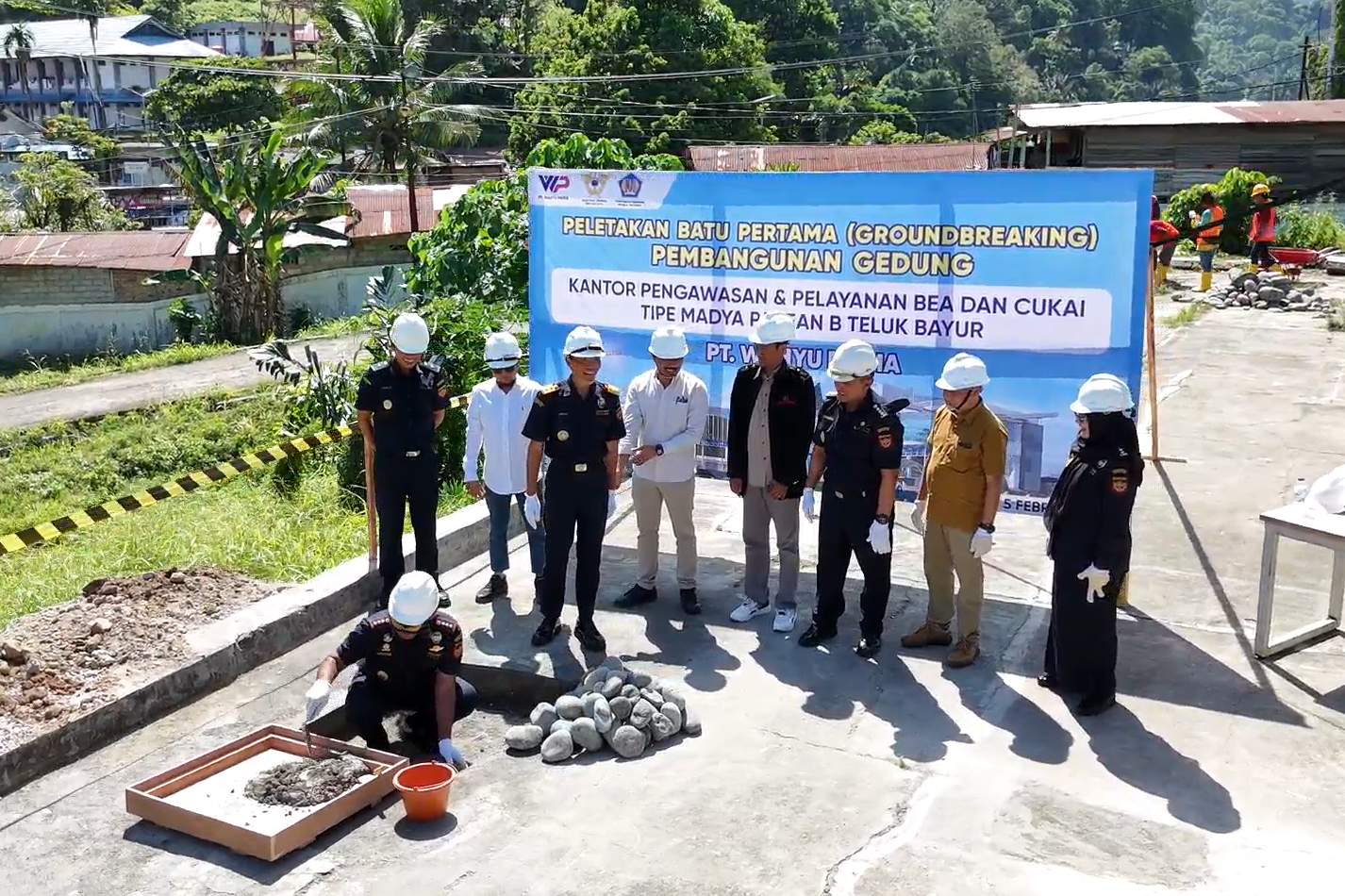 Bangun Fondasi Layanan, Bea Cukai Teluk Bayur Lakukan Groundbreaking Gedung Kantor