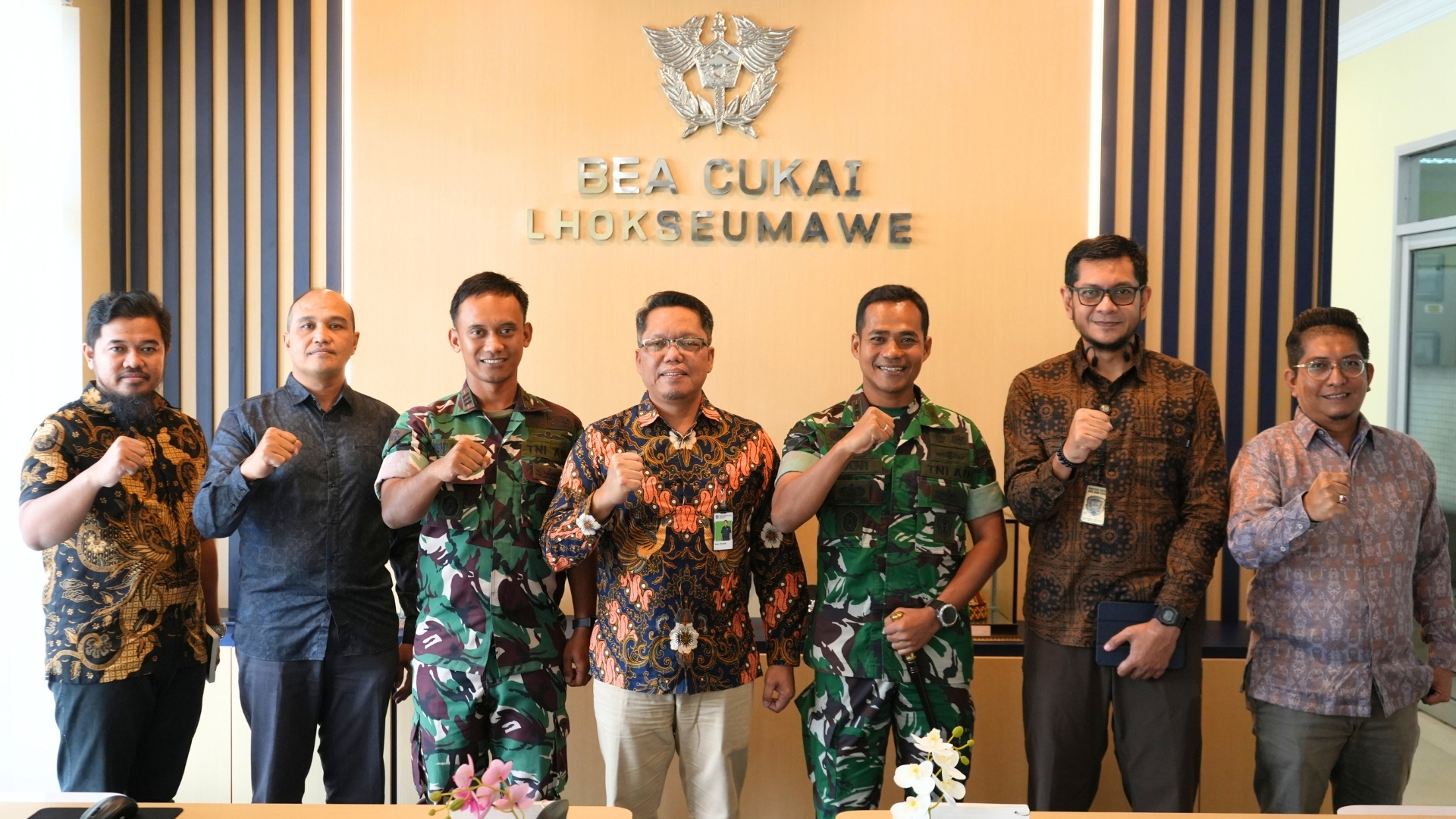 Danyon Kav 11/MSC Kunjungi Bea Cukai Lhokseumawe, Perkuat Sinergi Pengawasan Kepabeanan dan Cukai