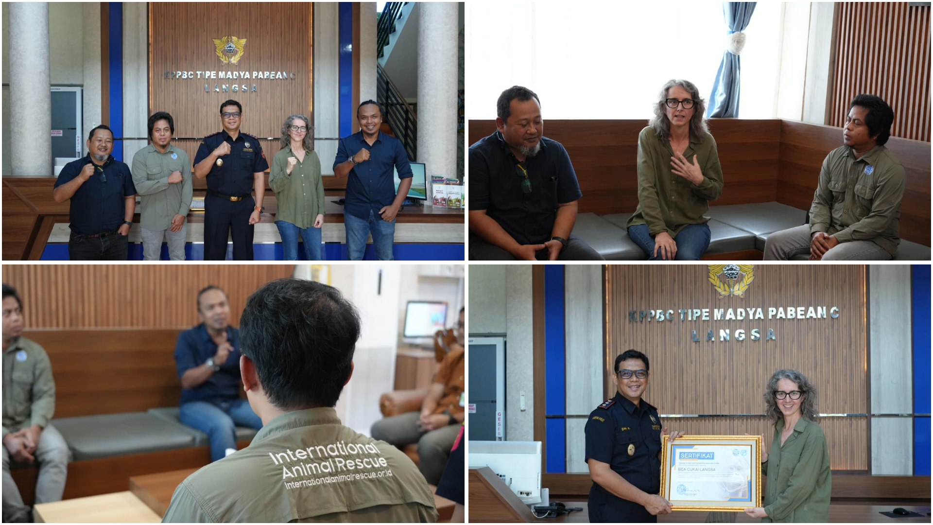 Selamatkan Satwa Dilindungi, YIARI dan OIC Apresiasi Dedikasi dan Kinerja Bea Cukai Langsa