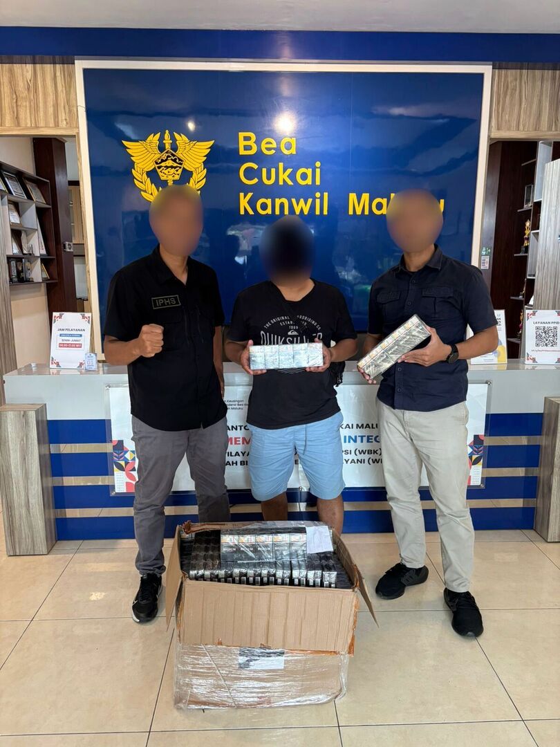 Kanwil Bea Cukai Maluku Tindak Lebih dari 1 Juta Batang Rokok Ilegal Hasil Sinergi Lintas Wilayah