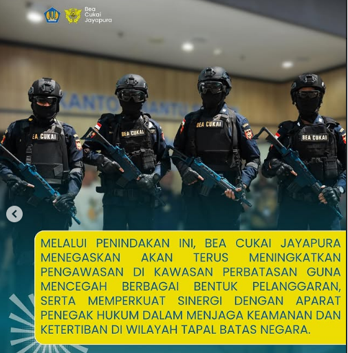 Bea Cukai Jayapura Gagalkan Penyelundupan Amunisi