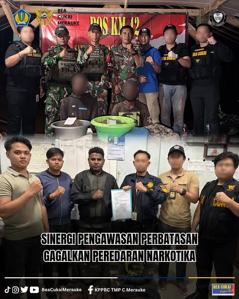 Sinergi Pengawasan Perbatasan, Gagalkan Peredaran Narkotika