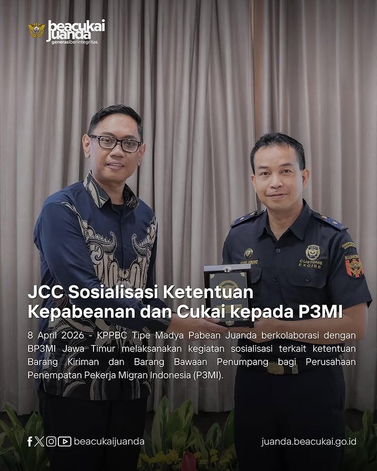 JCC Sosialisasi Ketentuan Kepabeanan dan Cukai kepada P3MI