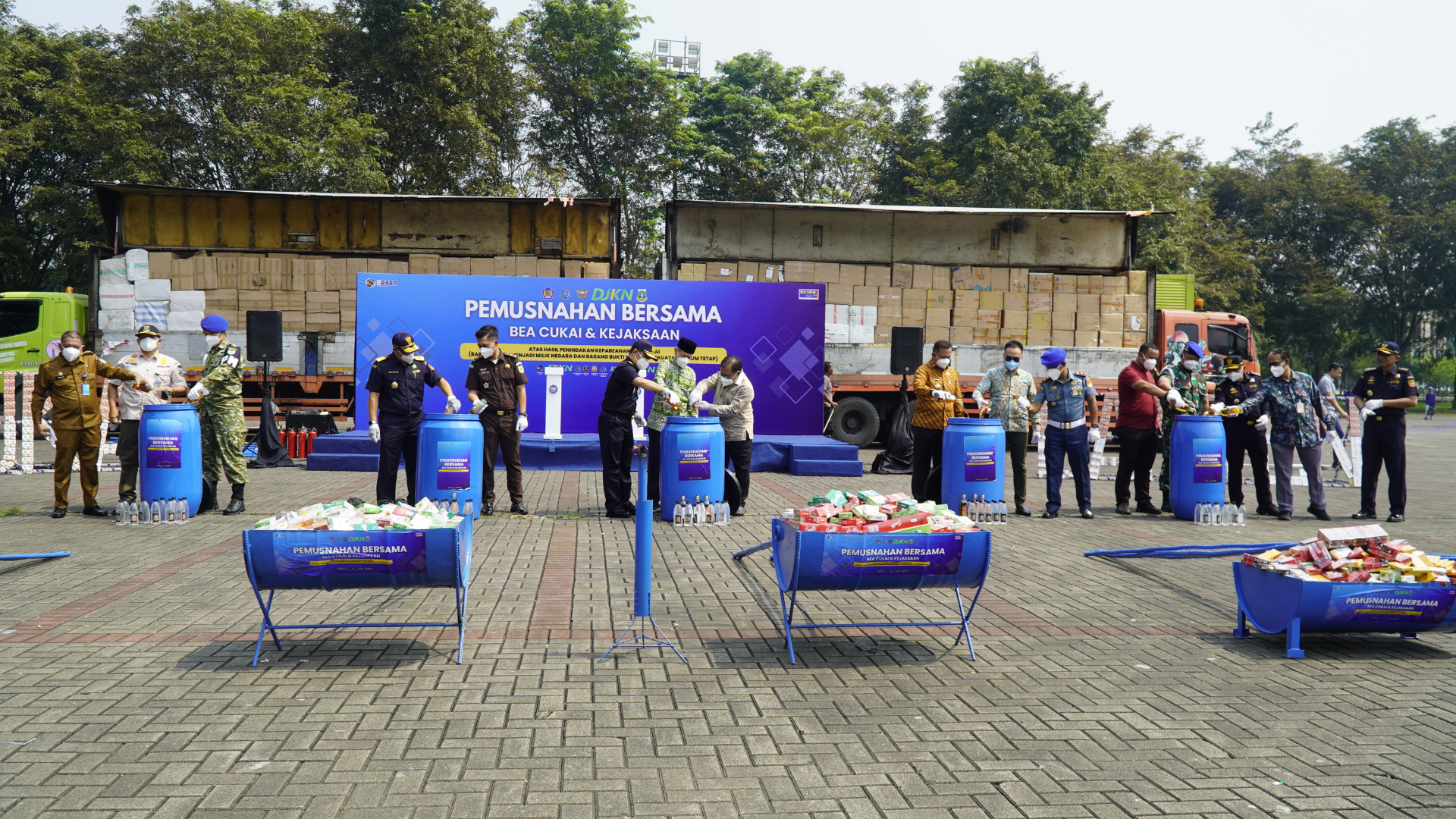 Bea Cukai Banten dan Kejaksaan Musnahkan Jutaan Rokok Ilegal, Tegaskan Penegakan Hukum