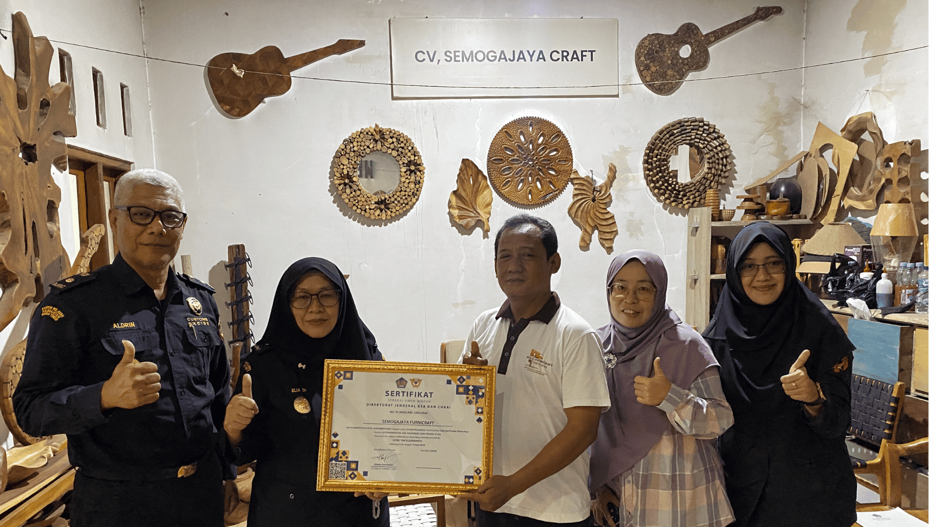 Bea Cukai Surakarta Serahkan Sertifikat UMKM Binaan
