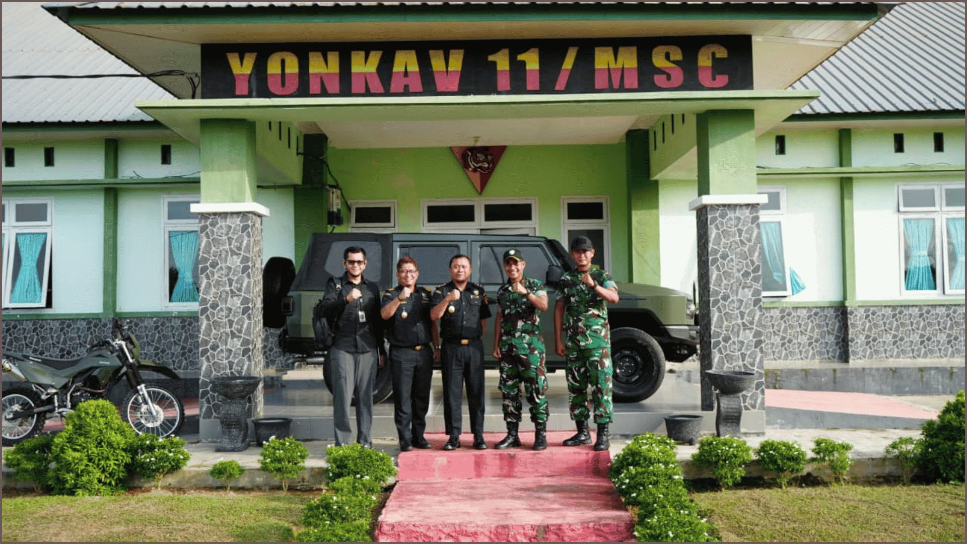 Perkuat Sinergi Pengawasan, Bea Cukai Lhokseumawe Jalin Kolaborasi dengan Yon Kav 11/MSC