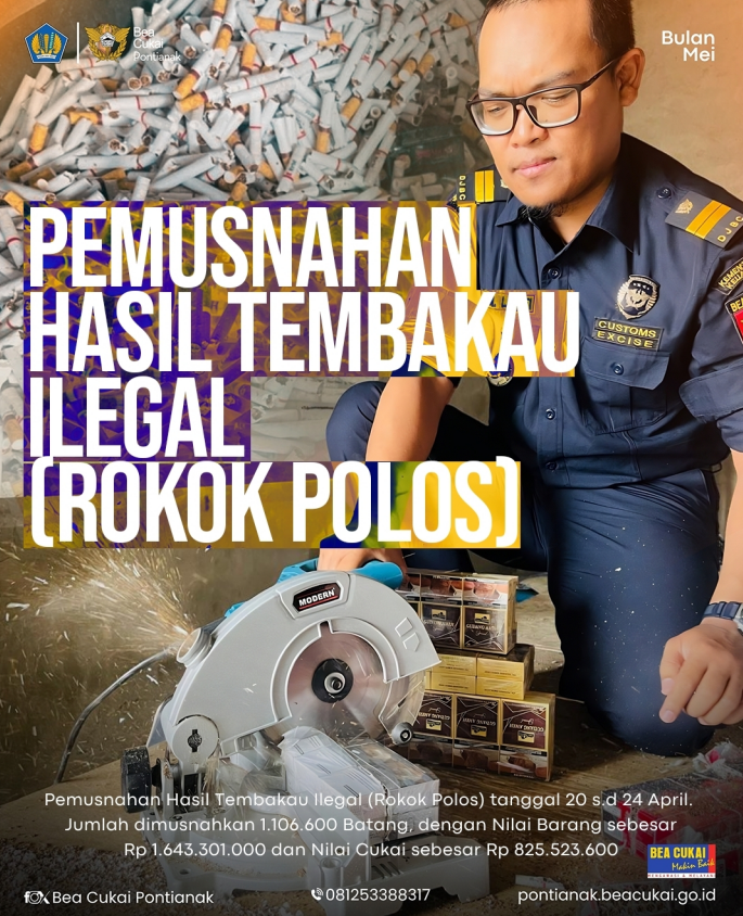 Pemusnahan Barang Kena Cukai Ilegal