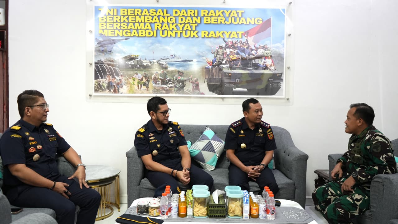 Bea Cukai Lhokseumawe Perkuat Sinergi dengan Kodim 0103/Aceh Utara