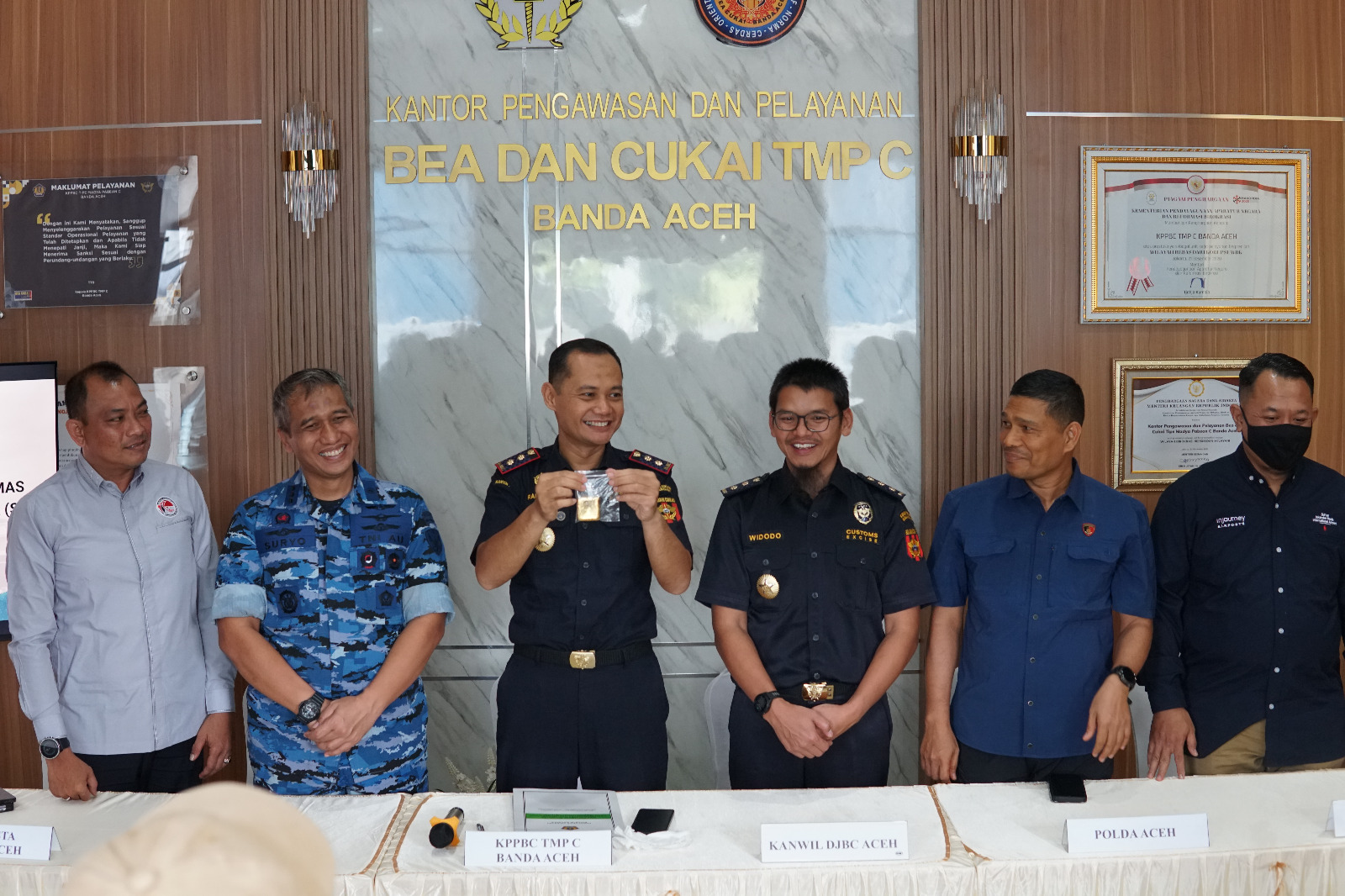 Jalin Sinergi Lintas Instansi,  Bea Cukai Aceh Gagalkan Upaya Penyelundupan 527 Gram Emas ke Malaysia