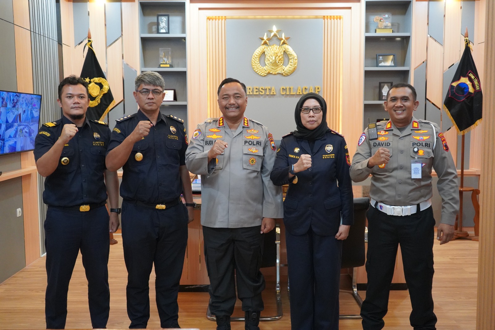 Pererat Sinergi Pengawasan dan Penegakan Hukum, Bea Cukai Cilacap Lakukan Kunjungan Kerja ke Polresta Cilacap