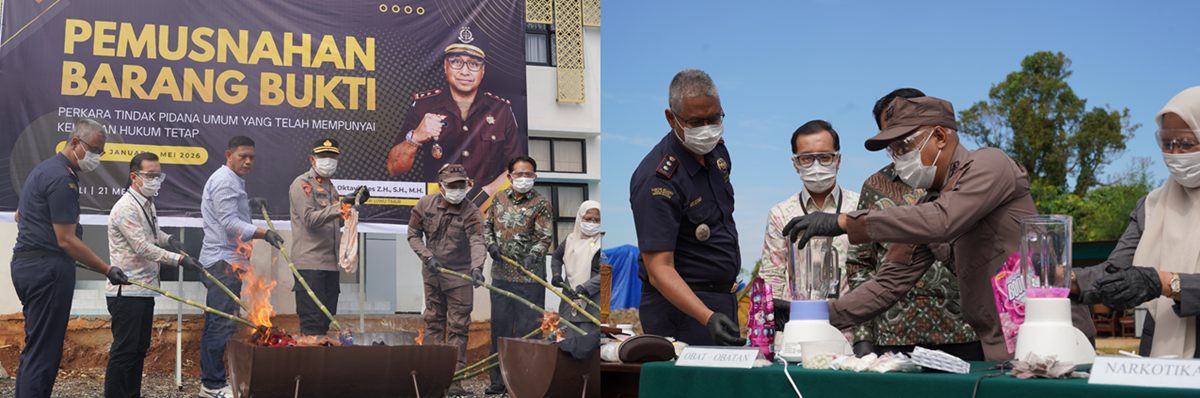 Bea Cukai Malili Hadiri Pemusnahan Barang Bukti Inkracht di Kejari Luwu Timur