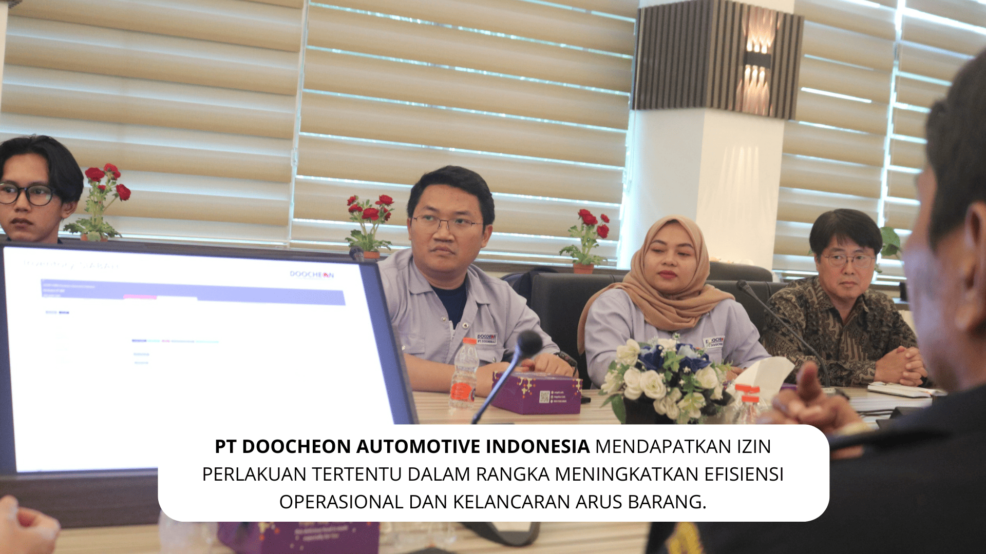 Kanwil Bea Cukai Jakarta memberikan Fasilitas Kawasan Berikat kepada PT Doocheon Automotive Indonesia